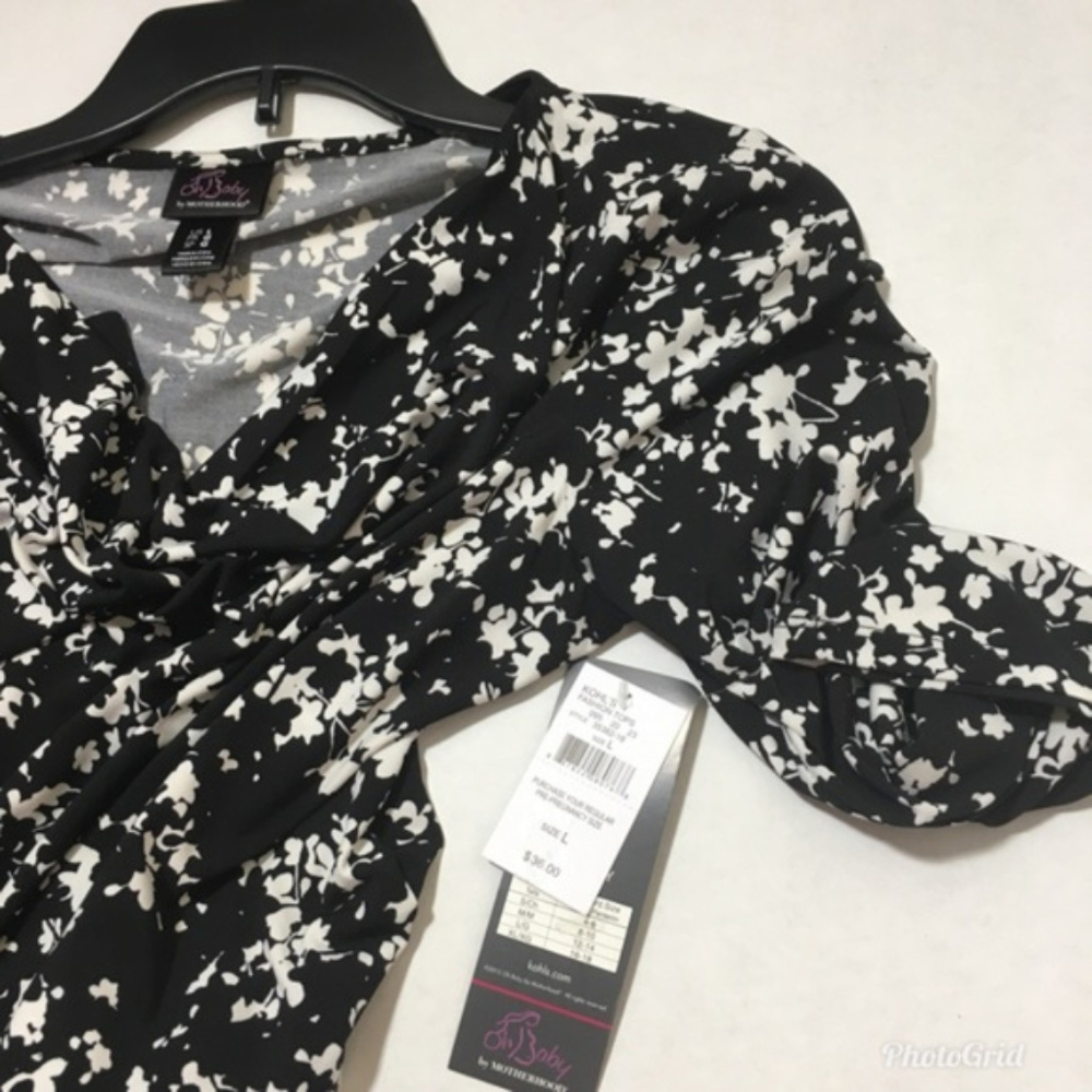 SOld OH Baby Motherhood Maternity Top M L - Picture 2 of 8
